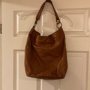 Lucky Brand Tan Leather Hobo Bag